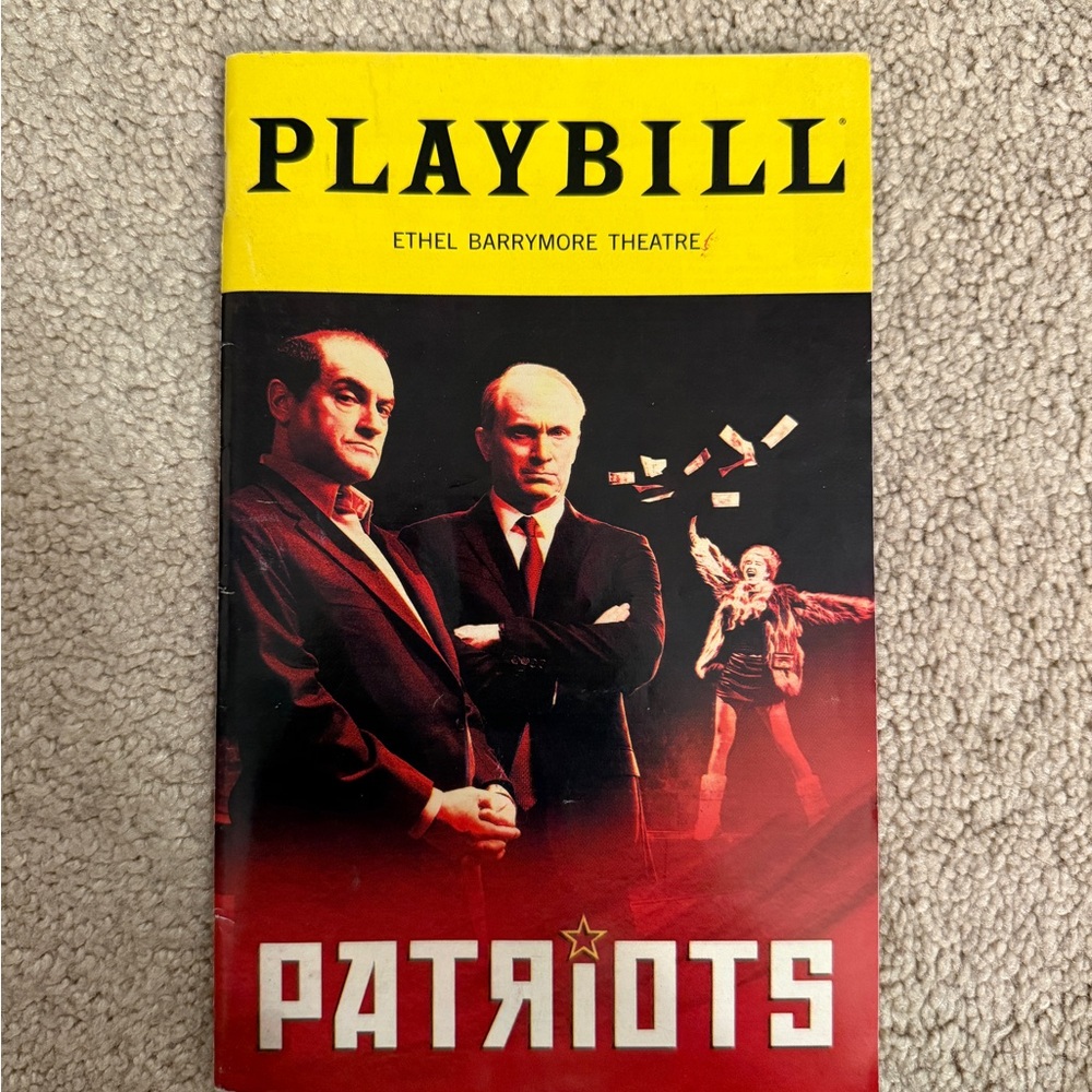 “Patriots” Playbill - Original Broadway Cast